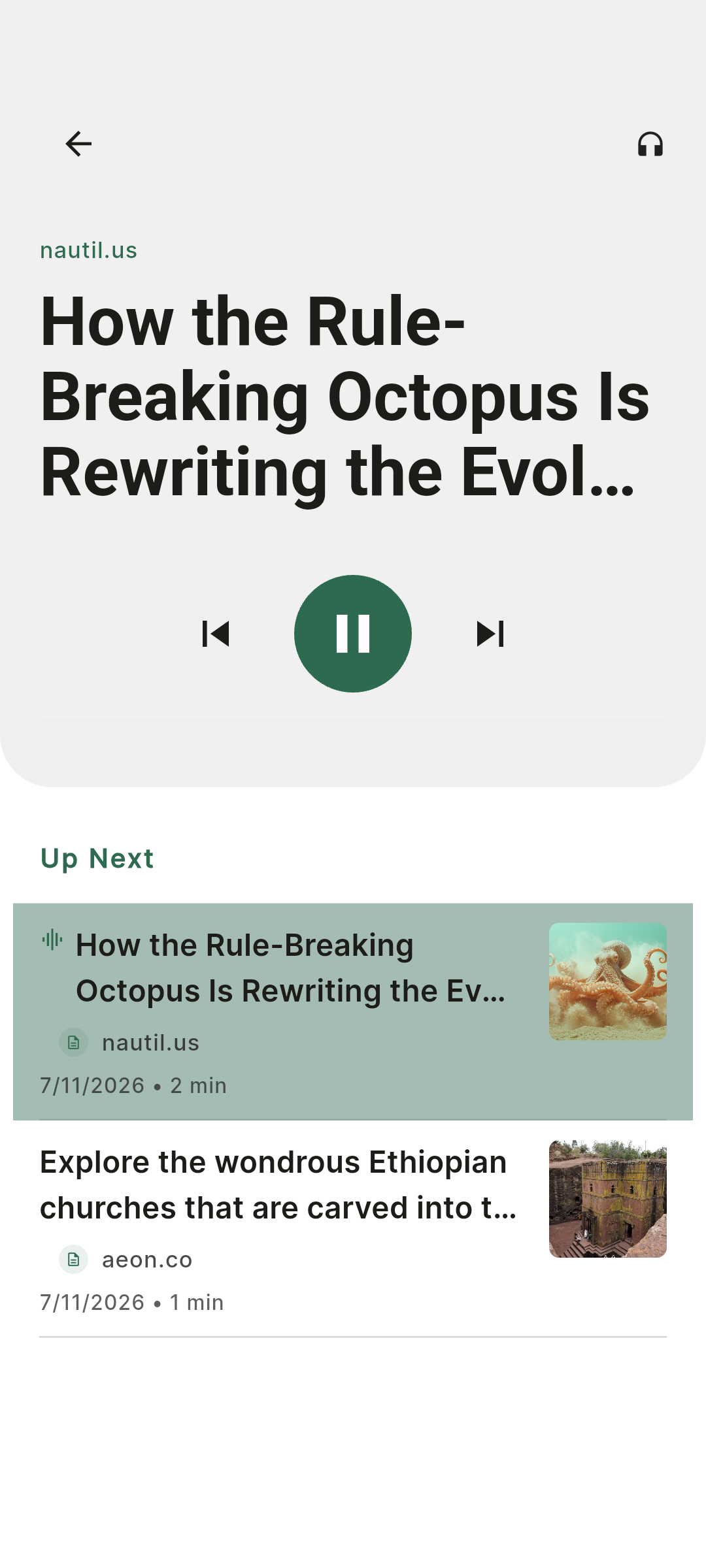 Stiva audio playlist